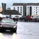 A Maserati And A Dodge Viper Do Twin Donuts